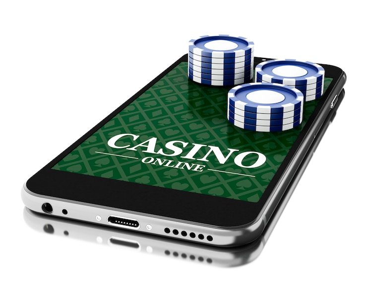 Layar utama motoslot bernuansa hijau